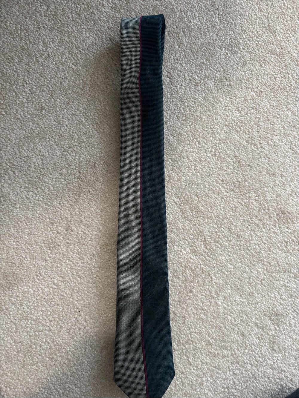 Paul smith Classic Two-Tone Men's Tie with Subtle Pinstripe